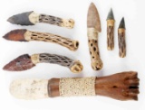 NATIVE  AMERICAN EXPERIMENTAL ARCHAEOLOGY LOT OF 7