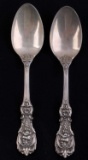2 FRANCIS I REED & BARTON STERLING SERVING SPOONS