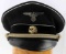 WWII GERMAN ALLGEMEINE SS GENERAL VISOR CAP BLACK