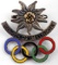 WWII GERMAN THIRD REICH WINTER OLYMPICS BADGE 1936
