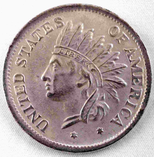 1851 UNITED STATES INDIAN HEAD DOLLAR COIN TOKEN