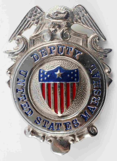 OLD WEST DEPUTY UNITED STATES MARSHAL LAW BADGE