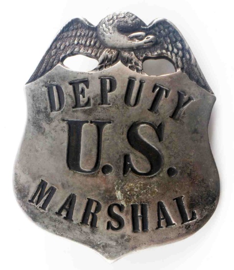 OLD WEST DEPUTY US MARSHAL COWBOY LAW BADGE