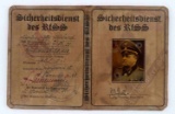 WWII GERMAN WAFFEN SS OFFICER IDENTIFICATION BOOK