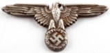 WWII GERMAN THIRD REICH SS VISOR CAP SILVER EAGLE