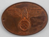 WWII GERMAN WAFFEN SS GESTAPO POLICE ID DISC