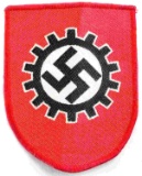 WWII GERMAN THIRD REICH DAF WORKERS SLEEVE PATCH