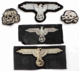 WWII GERMAN THIRD REICH WAFFEN SS INSIGNIA PATCHES