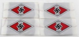 WWII GERMAN 3RD REICH HITLER YOUTH SLEEVE DIAMONDS