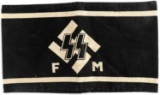 WWII GERMAN THIRD REICH WAFFEN SS FM ARM BAND