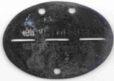 WWII GERMAN THIRD REICH ARMY NAMED COMBAT DOG TAG