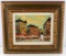 SIGNED FRENCH STREET SCENE OIL PAINTING FRAMED