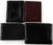 4 MENS LEATHER WALLETS BIFOLD TRIFOLD & OSTRICH