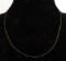 10K YELLOW GOLD ROPE CHAIN NECKLACE .7 MM 18