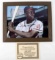 HANK AARON SIGNED BASEBALL PHOTOGRAPH W COA