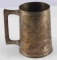 TOOLED BRASS TANKARD MADE FROM WWII BATTLEFIELDS