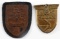 WWII GERMAN REICH LOT OF TWO CAMPAIGN ARMSHIELDS