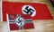 WWII GERMAN THIRD REICH RALLY BANNER & BATTLE FLAG