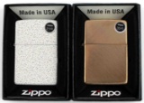 TWO NEW ZIPPO REFILLABLE BUTANE LIGHTERS