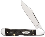 NEW CASE KNIFE BUFFALO HORN MINI COPPERLOCK
