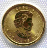 1/10TH OZ CANADIAN MAPLE LEAF GOLD COIN