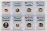 LOT OF 8 PCGS GRADED PR69 1010 & 2019 MINT COINS