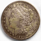 1904 0  MORGAN DOLLAR SILVER COIN AU TO MS