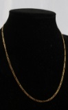 10K YELLOW GOLD FIGARO 20IN 2.5MM CHAIN NECKLACE