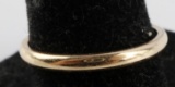 WOMENS 14KT YELLOW GOLD BAND SIZE 6.5