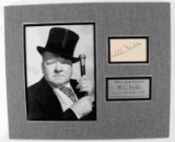 W.C. FIELDS AUTOGRAPH MATTED WITH PHOTO