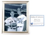 WHITEY FORD & SANDY KOUFAX SIGNED PHOTO W COA