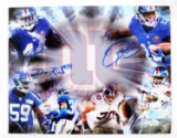 NEW YORK GIANTS FOOTBALL MULTI AUTOGRAPHS W COA