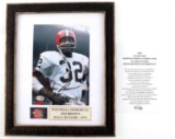 JIM BROWN FOOTBALL GAME SIGNED PHOTOGRAPH W COA