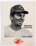 JOHNNY BENCH CINCINATI REDS JAMESWAY AUTOGRAPH