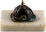 IMPERIAL GERMAN PICKELHAUBE HELMET DESK ORNAMENT