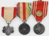 WWII JAPANESE MEDAL LOT RED CROSS RISING SUN SHOWA