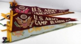 US MILITARY ARMY PENNANT LOT OF 7 SHELBY BLANDING