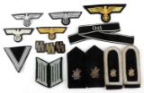 WWII GERMAN REICH EAGLE PATCHES & SHOULDER BOARDS