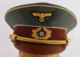 WWII GERMAN THIRD REICH OFFICIALS VISOR HAT NSDAP