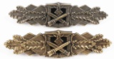 2 WWII GERMAN THIRD REICH CLOSE COMBAT CLASP