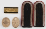 WWII GERMAN GAU BADGES & TANK DESTRUCTION STRIP