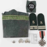 WWII GERMAN THIRD REICH BADGES & PATCHES & BUCKLE