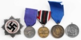 WWII GERMAN REICH LOT OF SERVICE MEDALS SS LUFT