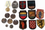 WWII GERMAN THIRD REICH PARTISAN SHEILDS & COINS