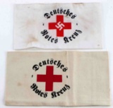 2 WWII GERMAN DEUTSCHES ROTES KREUZ ARMBANDS