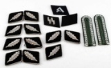 WWII GERMAN REICH LOT OF SS AND SA COLLAR TABS