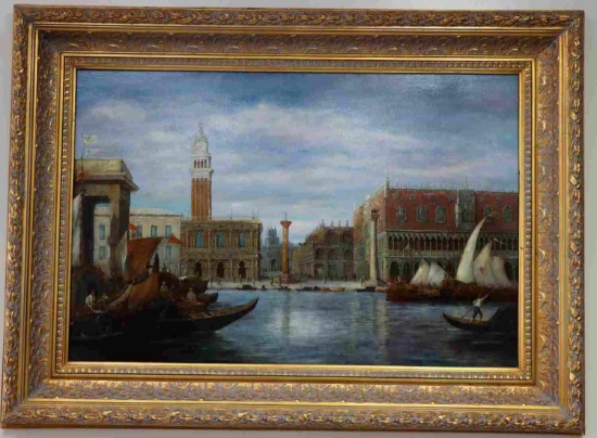 ST MARKS SQUARE VENICE CLASSICAL ITALIAN PAINTING