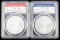 MS70 GRADED AMERICAN SILVER EAGLES 2012S & 2012W