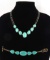 SLEEPING BEAUTY TURQUOISE NECKLACE BRACELET SILVER