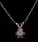 .072 CARAT DIAMOND 10K YELLOW GOLD NECKLACE 21 IN